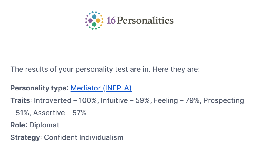 My INFP-A Profile Breakdown